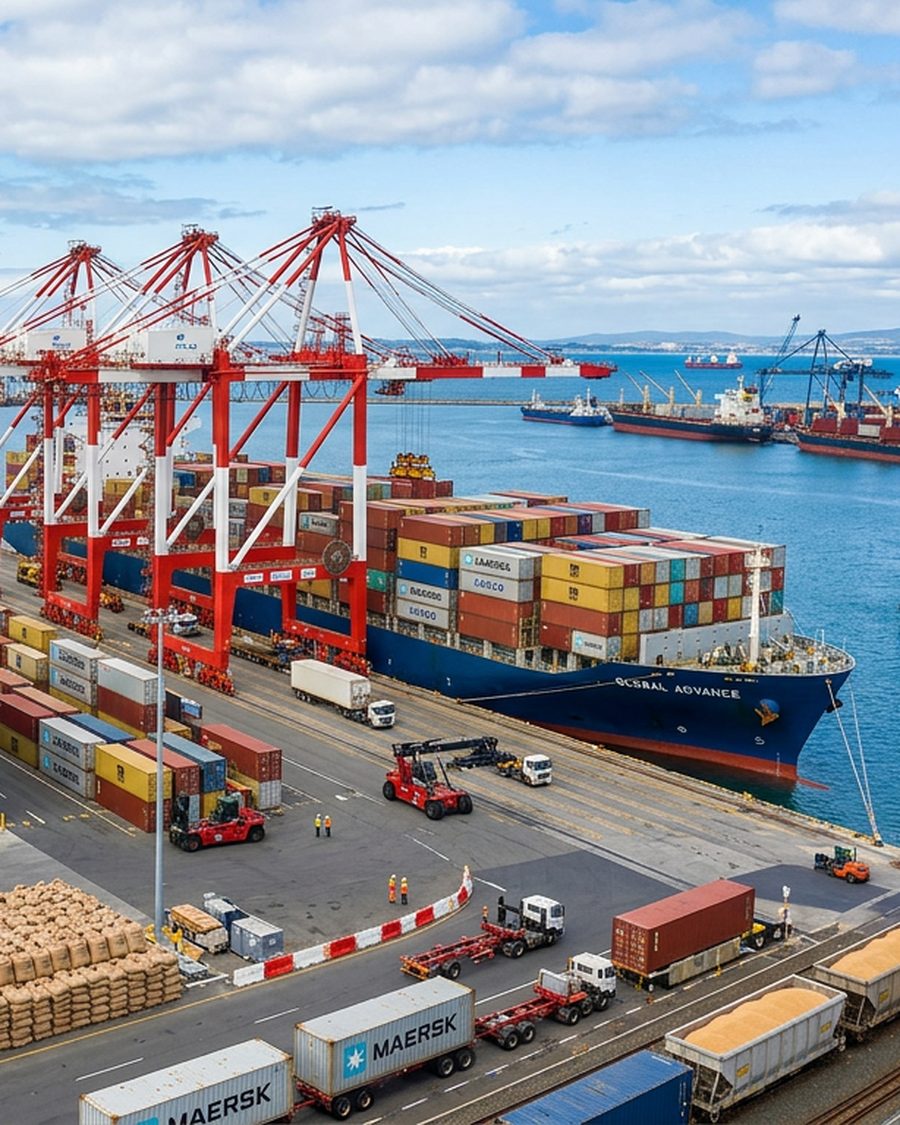 Hero photo: grain, port or shipment