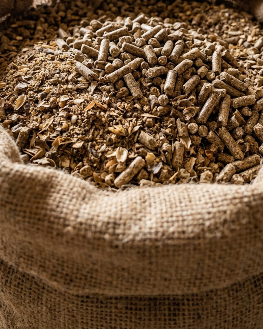 Canola meal & animal feed photo